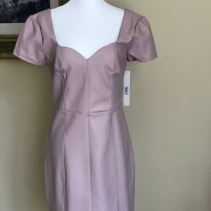 Faux Leather Aqua Bloomingdale’s Exlusove Dress